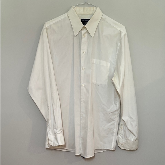 John Ashford Other - John Ashford Classic White Dress Shirt Fitted Wrinkle Resistant Front Pocket